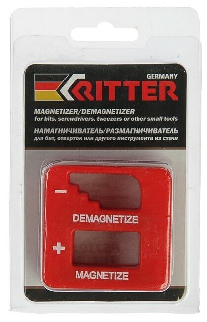 Намагничиватель/размагничиватель Ritter (для отверток,бит и другого инструмента) (блистер)