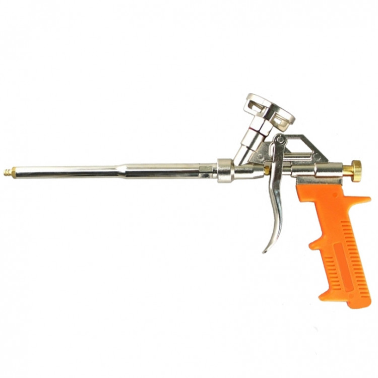Пистолет для монтажной пены Bohrer "Домашний" (никелерованный с медным наконечником)